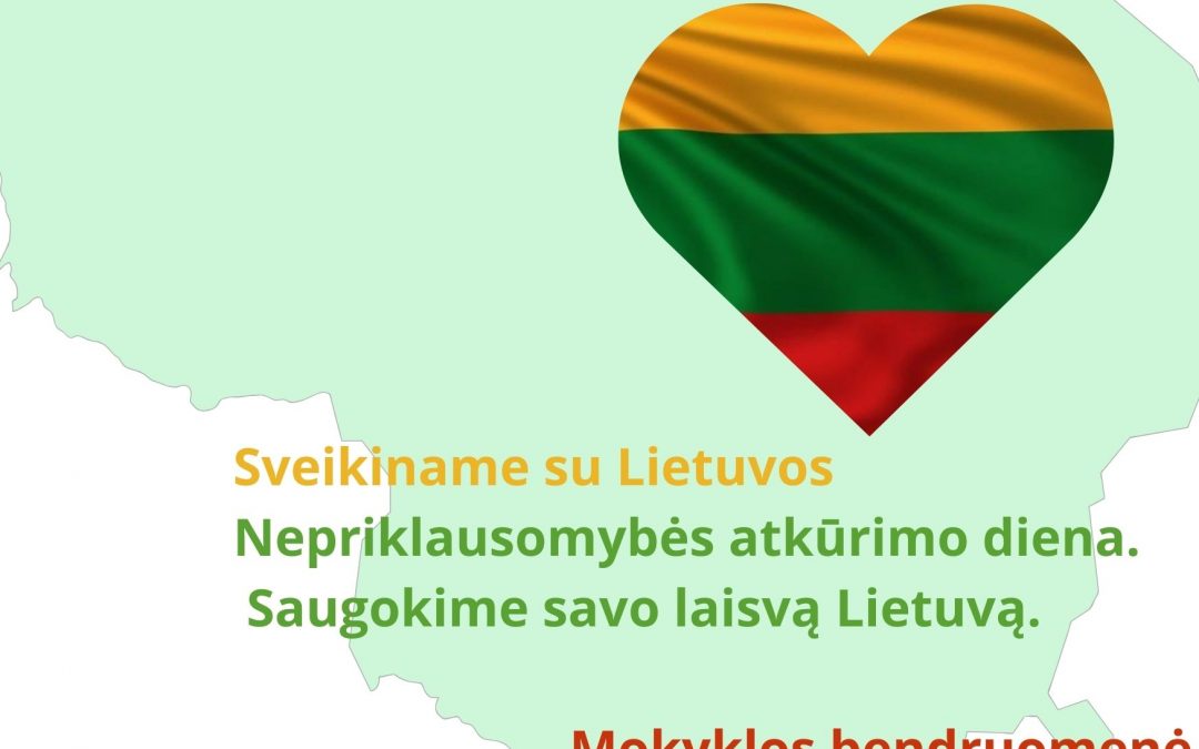 Sveikinimas kovo 11-osios proga