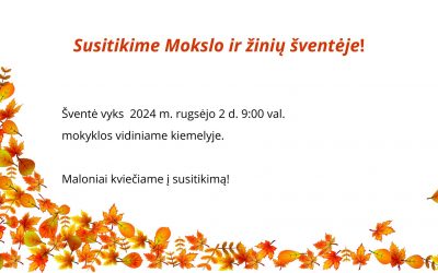 Kviečiame Jus į Mokslo ir žinių šventę!
