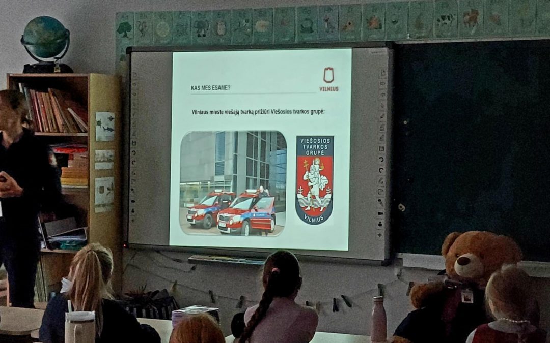 Svečiai iš Vilniaus savivaldybės Viešosios tvarkos grupės