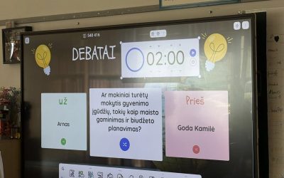 Debatai klasėje – drąsa kalbėti